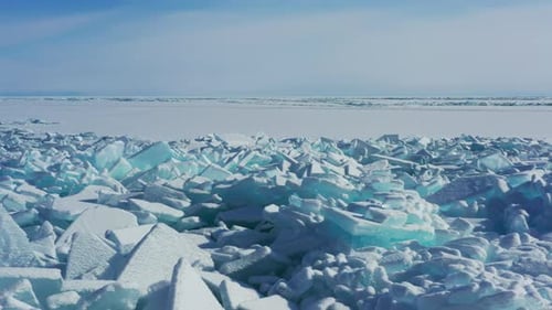 Ice Ridges on Lake Baikal