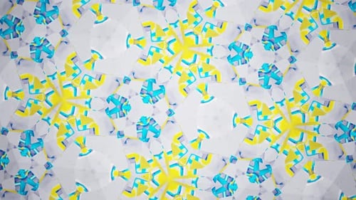 Abstract Geometric Kaleidoscope Pattern Seamless Loop Background
