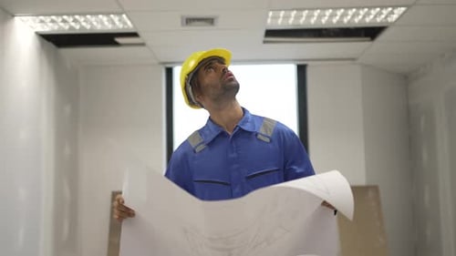 Engineer is working at tower.