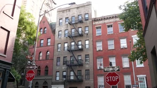 New York City Building Architecture Urban Residential House Exterior Real Estate Red Brick Facade