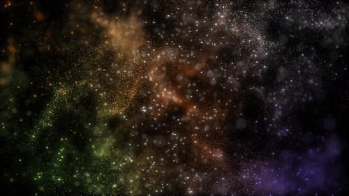 Colorful Abstract Particle Field Motion Background