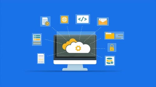 service d'hébergement Web, site Web hébergé sur un serveur cloud, stockage cloud