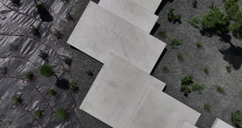 Modern Architecture Floating Concrete Steps
