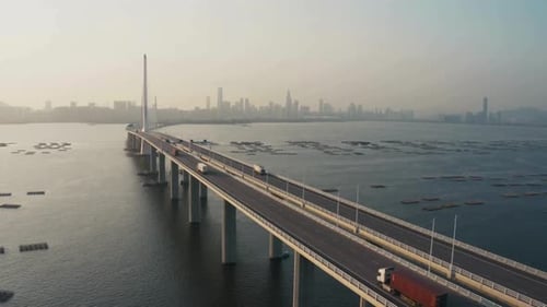 Breathtaking And Bird’s Eye View Of Shenzhen Bay Bridge