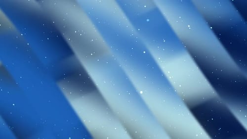 Abstract Blue Geometric Background With Floating Particles