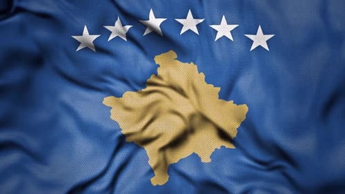Bandeira de país realista do Kosovo
