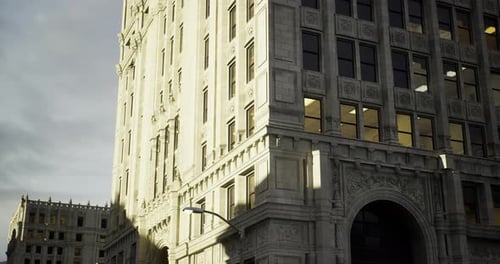 Historic Building with Intricate Architectural Details in Urban Setting