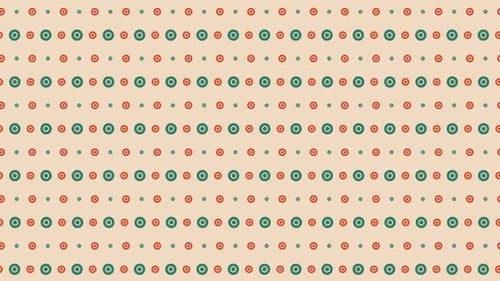 Animiertes geometrisches Muster oder Hintergrund. Hintergrund mit abstrakten beweglichen Formen, Vintage-Retro-Farben