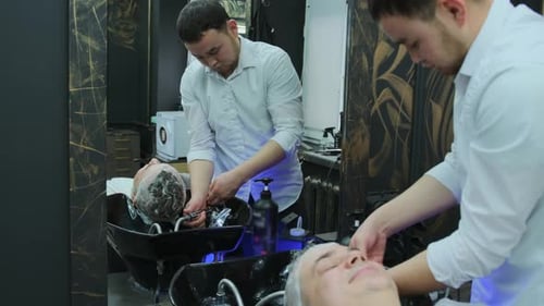 Hair Wash Service in Modern Salon