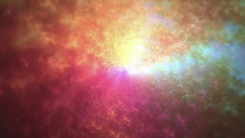 Abstract Colorful Cosmic Nebula Swirl Background Loop