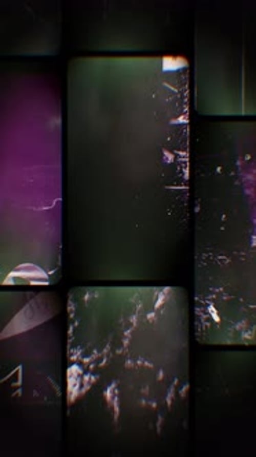 Distorted Portrait Film Strips Dirt Effect