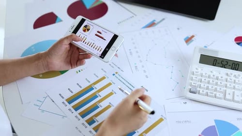 Businessman Doing Financial Planning And Chart Analysis