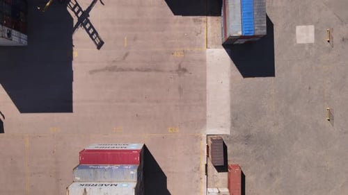 Containers at the port