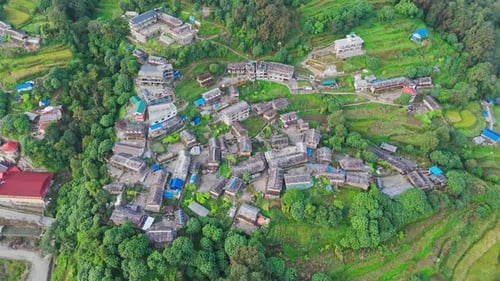 Aldea Ghandruk de Nepal