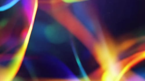Abstract Vibrant Flowing Colorful Neon Light Trails