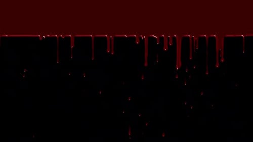 Animated Red Blood Dripping Transition