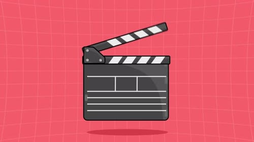 Minimalist Animated Clapperboard Clap for Video Production