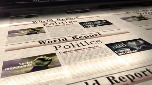 World News Printing Press for Politics and Global Reports