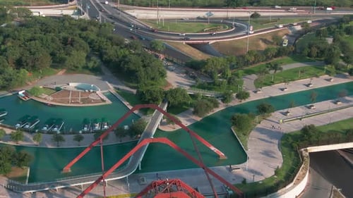 Paseo Santa Lucia à Monterrey, Mexique