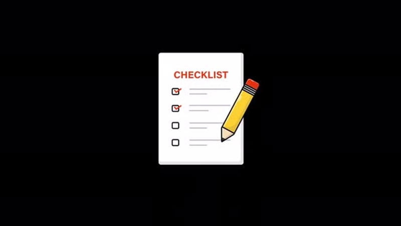 Animated Checklist with Pencil Marking Tasks, Backgrounds Motion ...