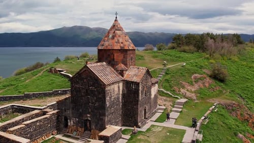 Aerial View of the Armenia Landmarks in