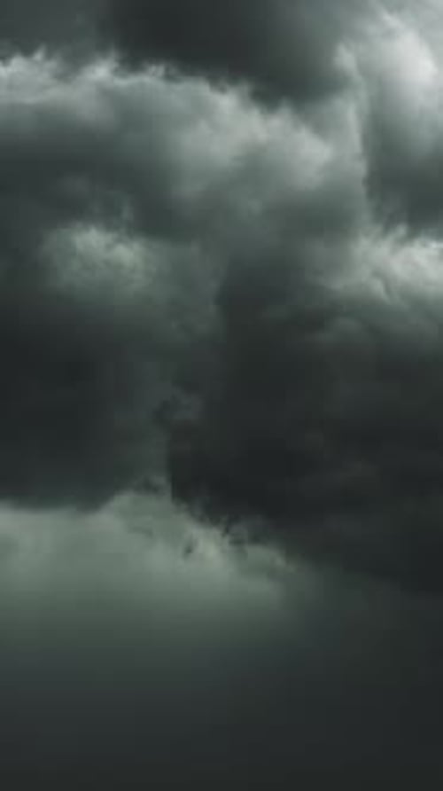 Dark storm clouds moving