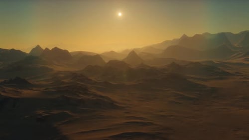 Rocky Surface of an Alien Planet