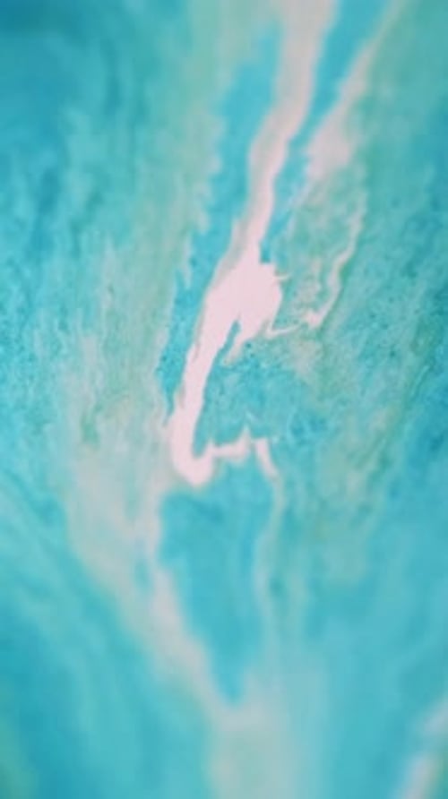 Blue and White Abstract Fluid Art Background