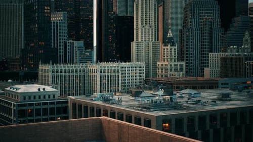 Panorama aéreo espetacular da cidade