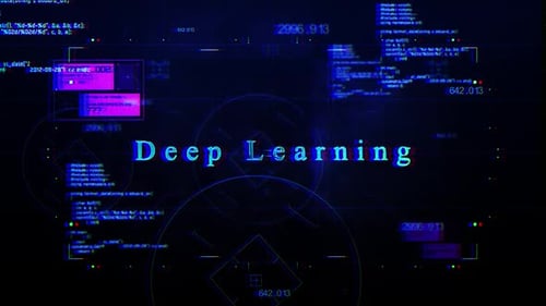 Futuristic Glitch Digital Data HUD Loop Background