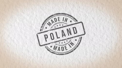 Made In Poland Stamp