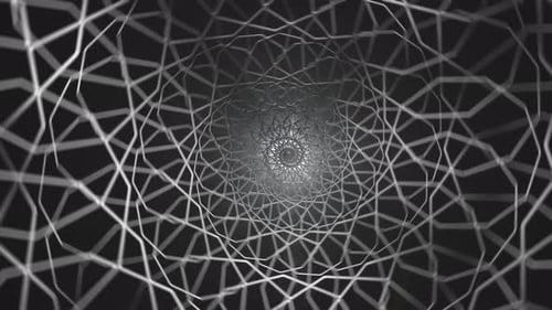 Ornamentaler Schleifenhintergrund Silber 4K