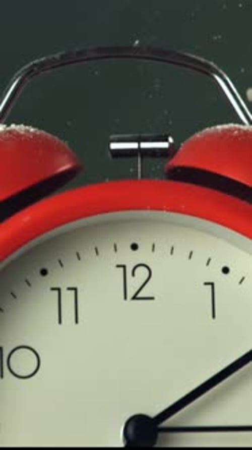 The School Alarm Clock Rings Filmed on a Highspeed Camera at 1000 Fps