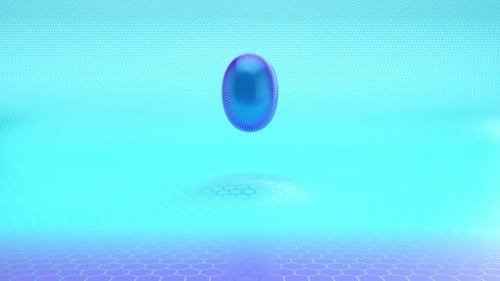 4K abstract motion design animation of a brain