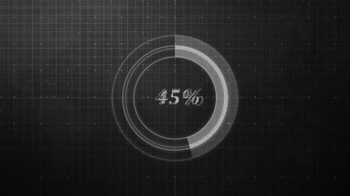 Circle White Color Waiting Progress Animation