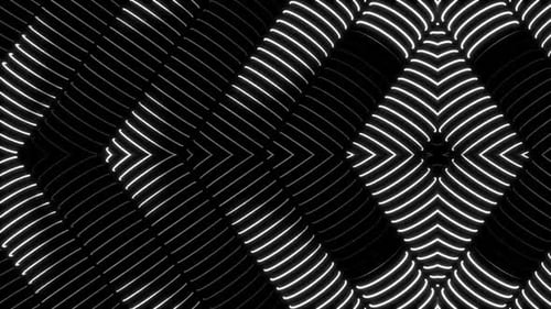 Dynamische Lichtmuster sorgen für ein abstraktes, modernes Seherlebnis