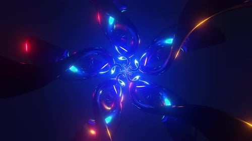 Buntes Stroboskop Futuristisches Psychedelisches Hypnotic VJ Seamless