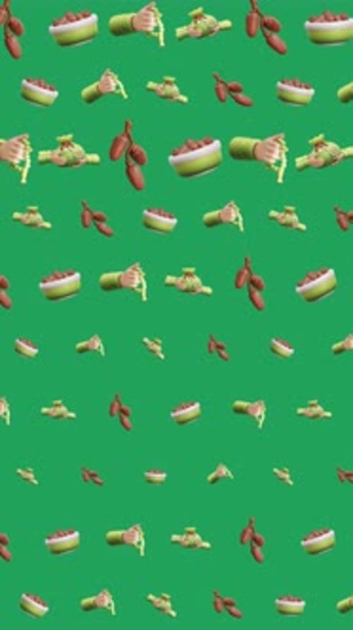 Ramadhan Dates Food Iftar Seamless Pattern Tradition