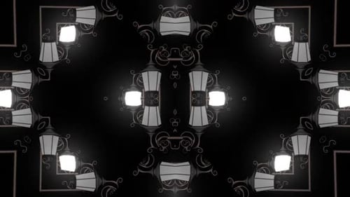 Abstract streetlight pattern creating a modern, elegant design