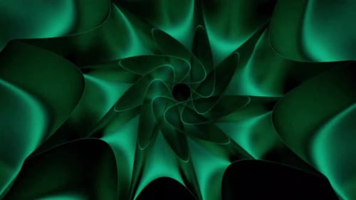 Green abstract spiral pattern