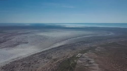 Dried Aral Sea In Kazakhstan