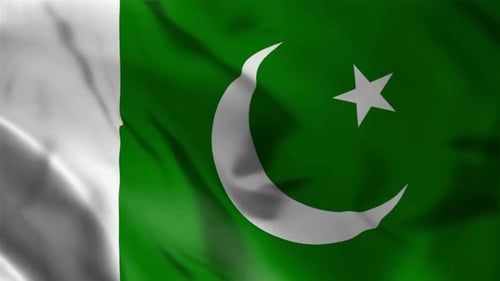 Realistic Waving Pakistan National Flag Loop