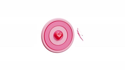3d Animation Valentine Love Target Cupid Arrow Romance Heart Perfect Shot