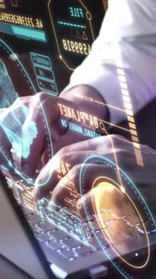 Infographics About Geological Research on a Virtual Panel