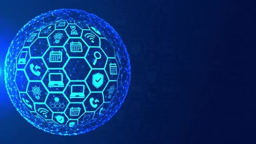 Concepto de marketing digital Hud Hologram