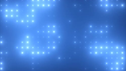 Dynamic Blue Light Grid Loop Background