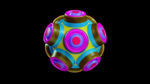 Creative VJ Loop with Colorful Patterns for Music Events and Parties
