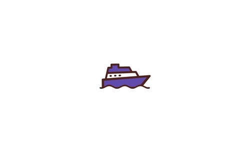 Sketchy Boat Icon Travel Animation