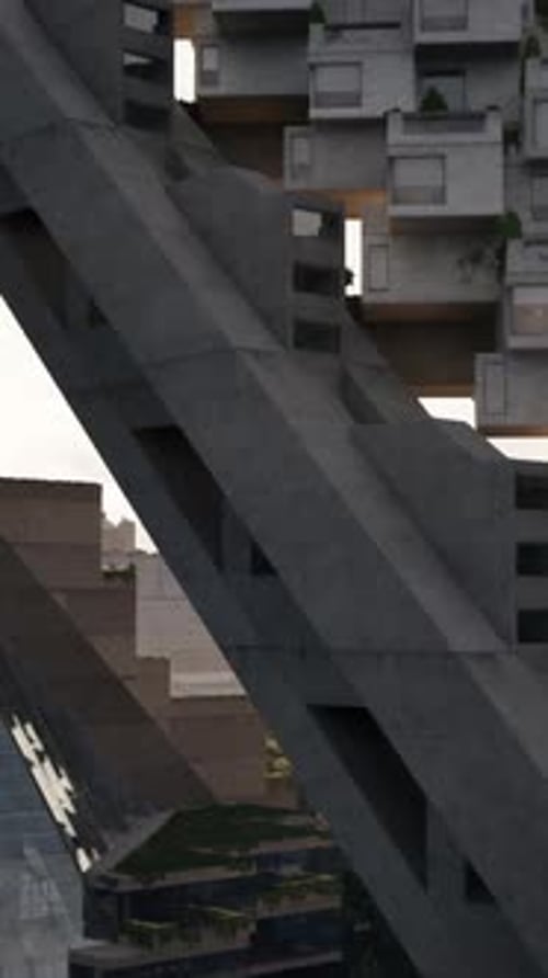 A Green Building Covered in Lush Vegetation