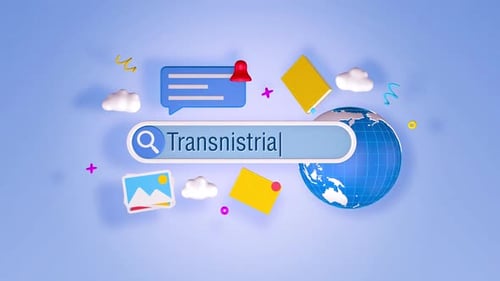 Animated Search Bar with Clicking Cursor and Digital Icons